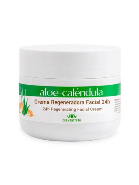 Régénérante Crème visage 24h 100 ml | soin visage aloe vera, hydratation et éclat