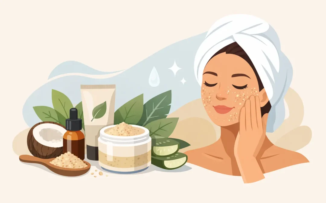 Exfoliante facial suave natural: cómo elegirlo
