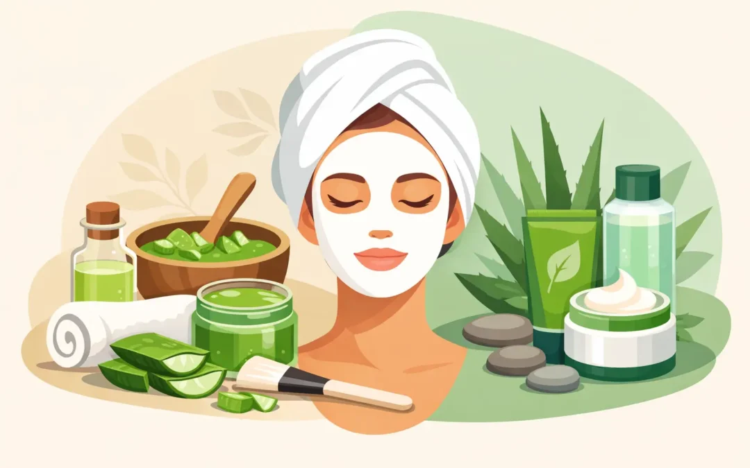 Mascarilla facial aloe vera casera o comprada