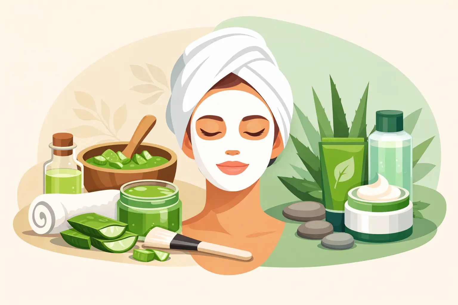 Mascarilla facial aloe vera casera o comprada