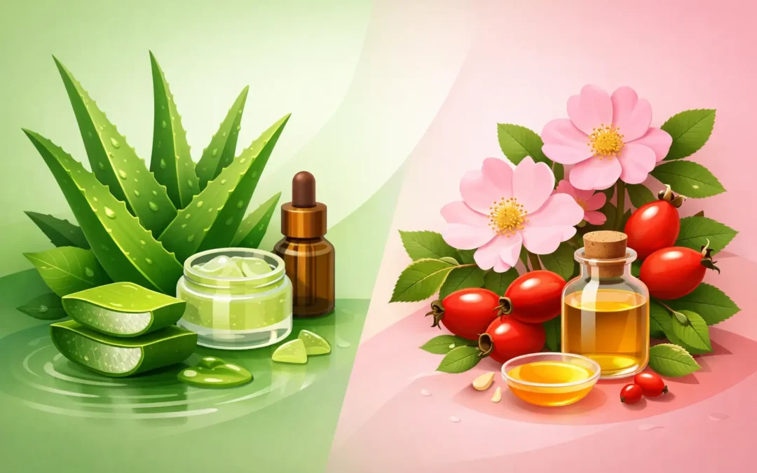 Aloe vera o rosa mosqueta: cuál elegir