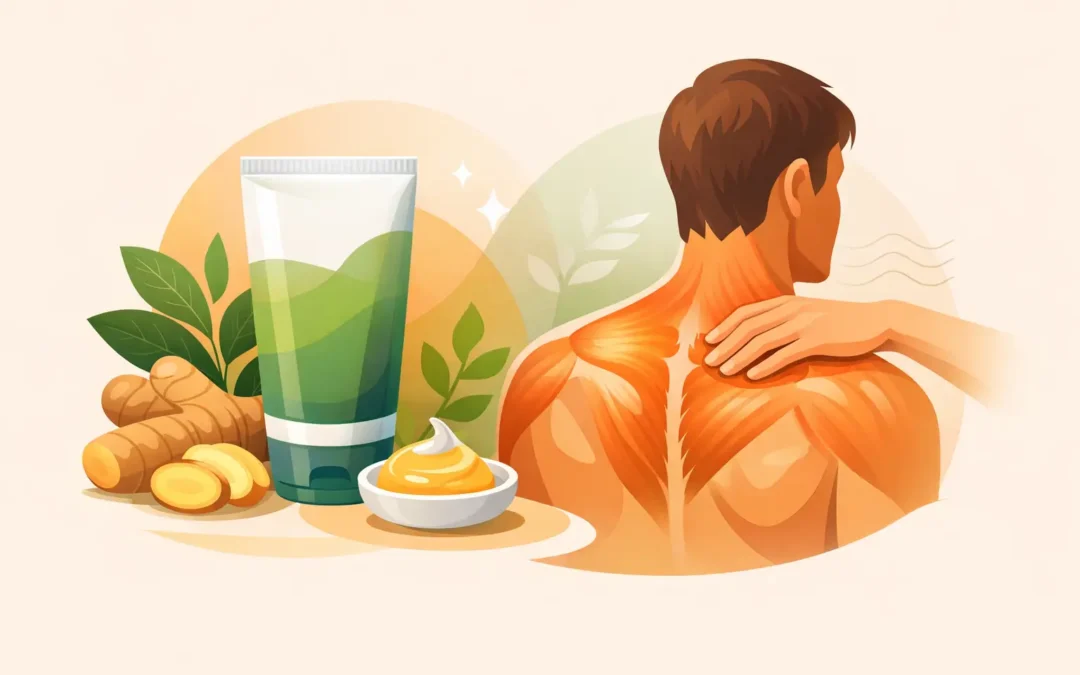 Gel de masaje con jengibre para músculos