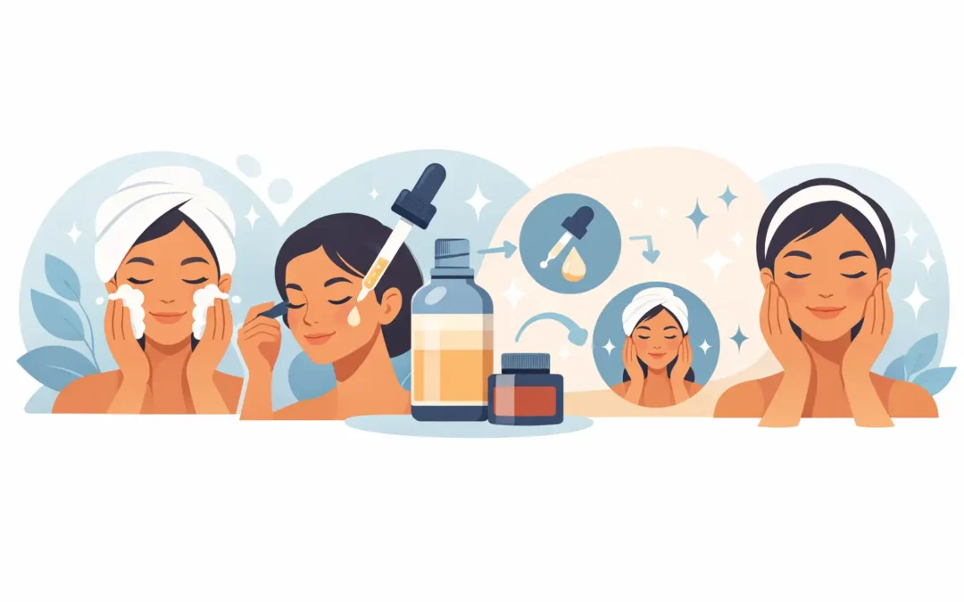 Rutina facial con serum paso a paso