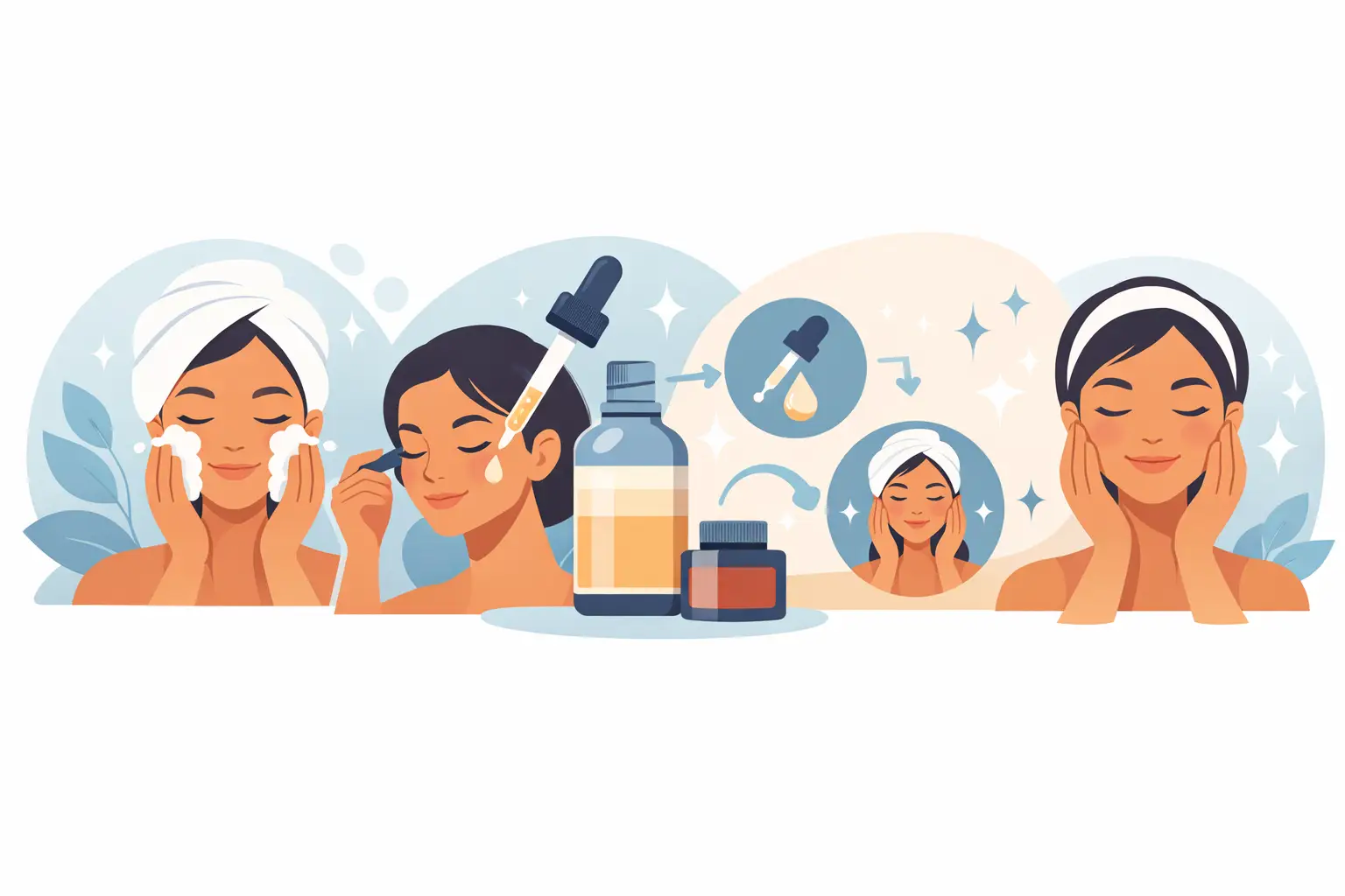 Rutina facial con serum paso a paso