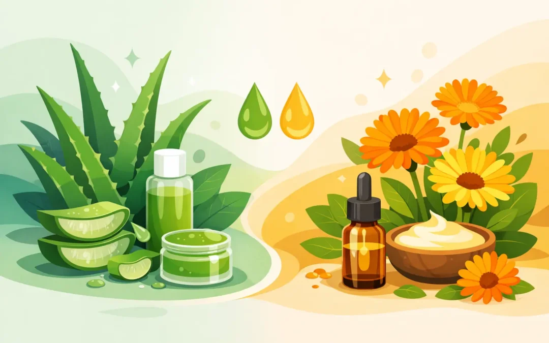 Aloe Vera or Calendula for Skin Care