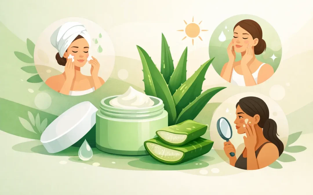 Crema facial de dia aloe para cada tipo de piel