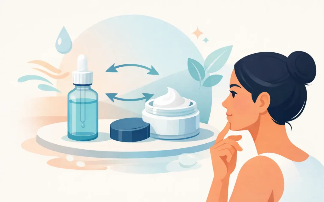 ¿Qué va primero, sérum o crema en la rutina?