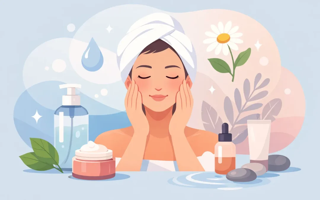 Rutina facial piel sensible: pasos que calman