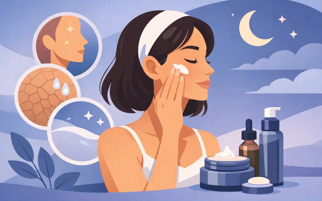 Cómo elegir crema de noche según tu piel