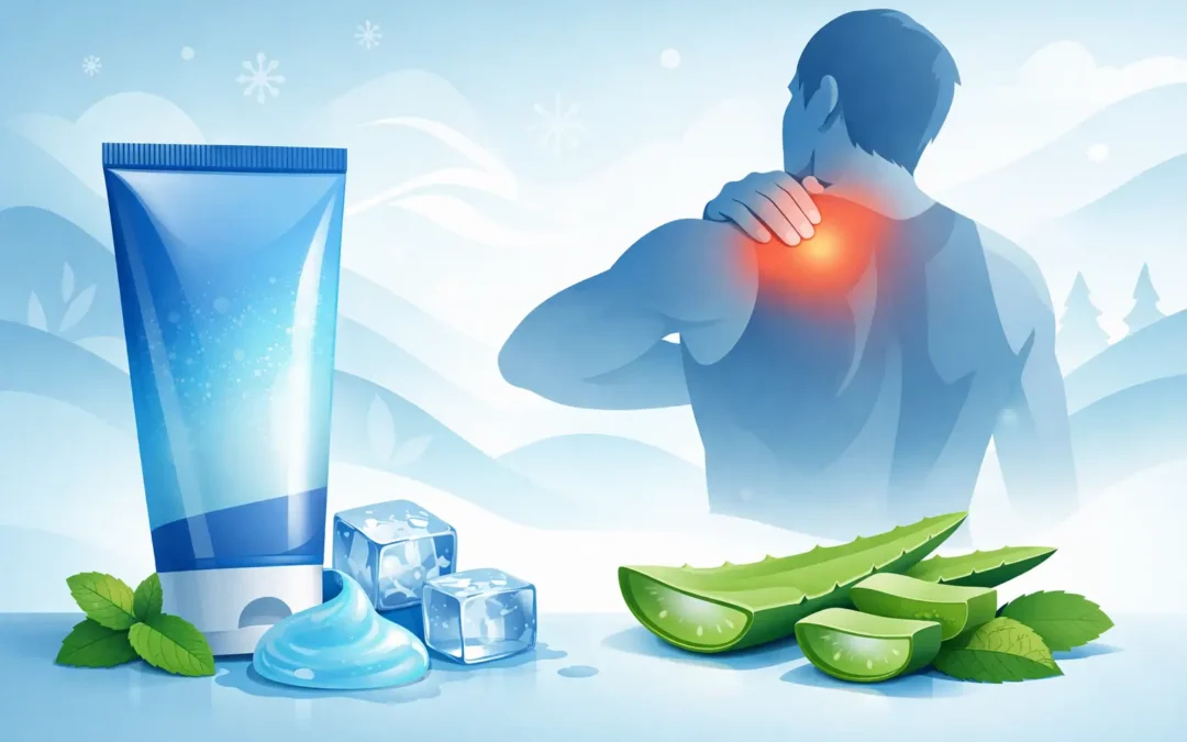 Natural Cooling Muscle Gel to Relieve Strain