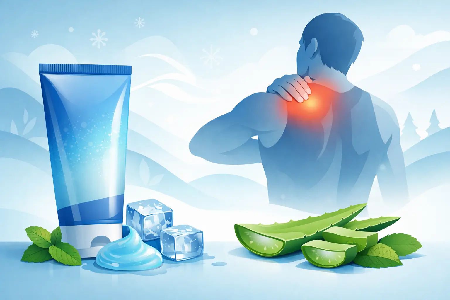 Gel frío muscular natural para aliviar la carga Gel frío muscular natural para aliviar la carga