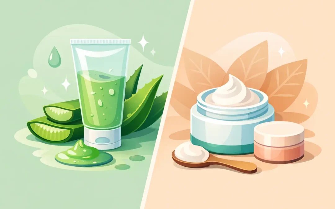 Qué es mejor, aloe gel o crema para tu piel