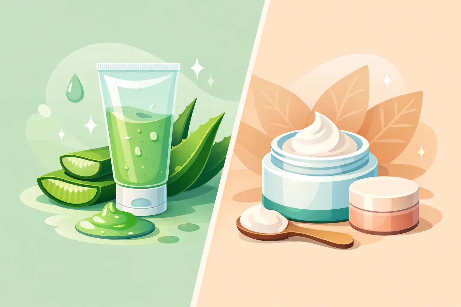 Qué es mejor, aloe gel o crema para tu piel