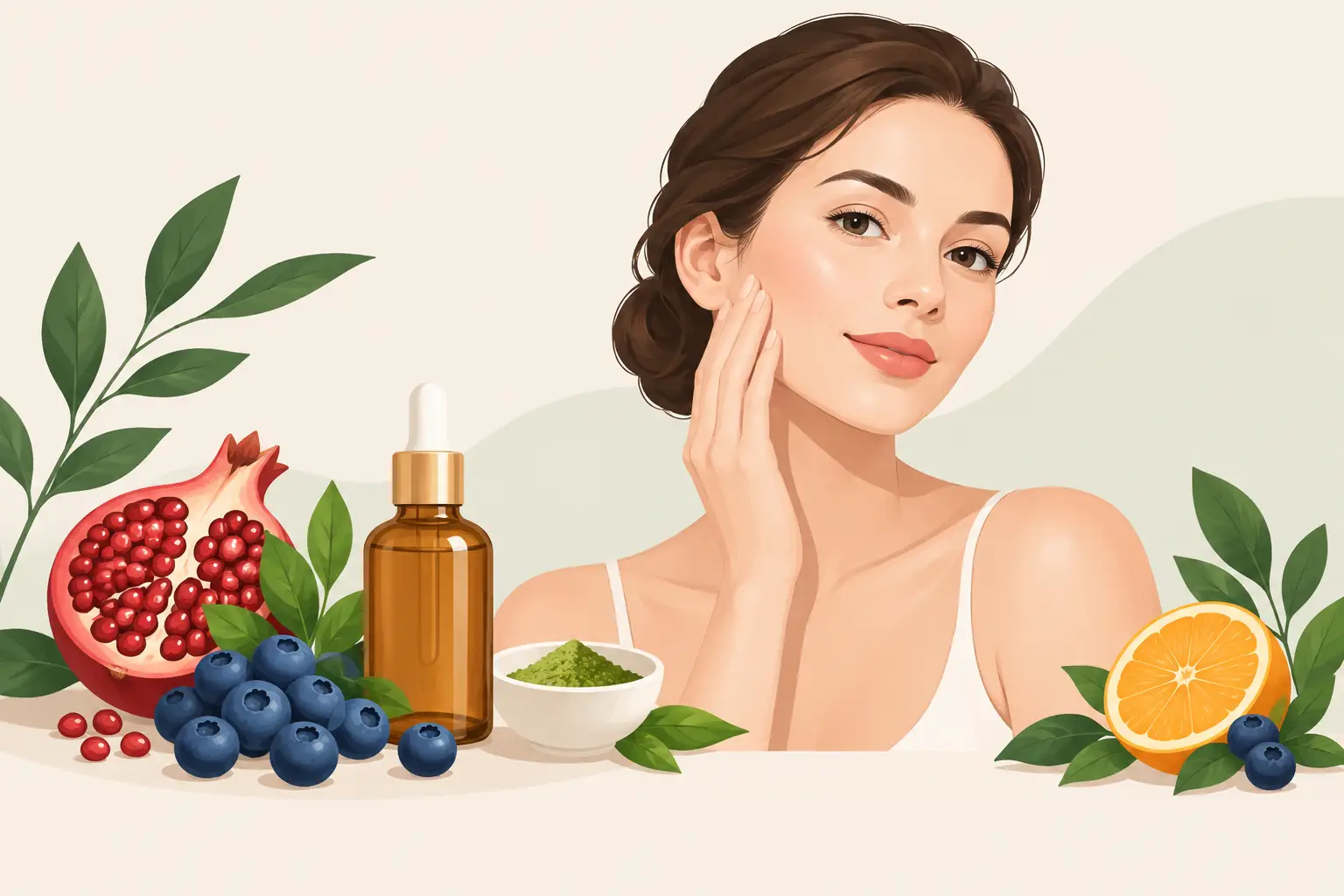 Activos antioxidantes faciales para tu rutina