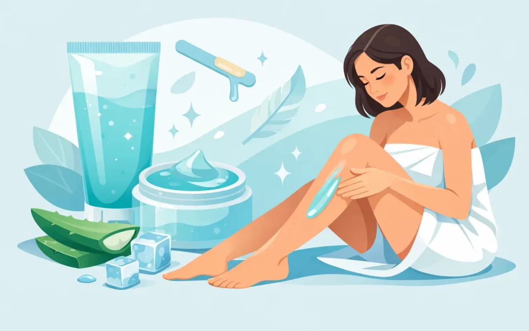 Com aplicar gel calmant després de la depilació sense irritar