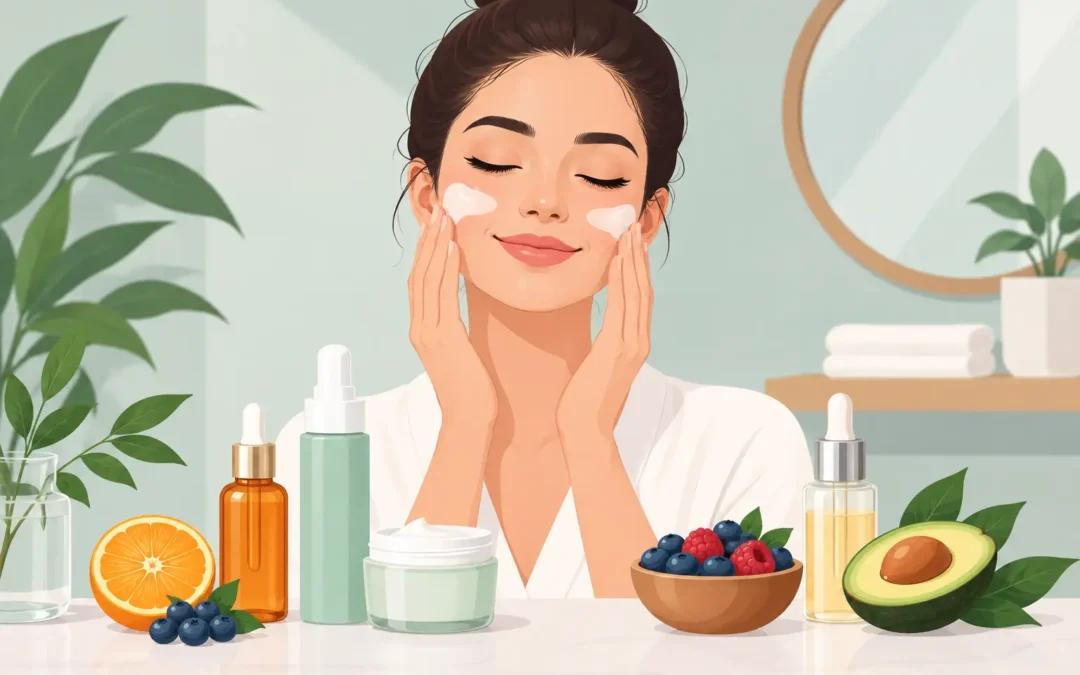 Guía de rutina antioxidante facial diaria